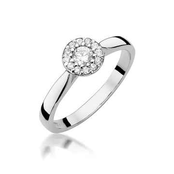 Inel Aur 14K cu Diamant de Laborator 0.15 ct - Img 4