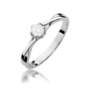 Inel Aur 14K cu Diamant de Laborator 0.20 ct - Img 9