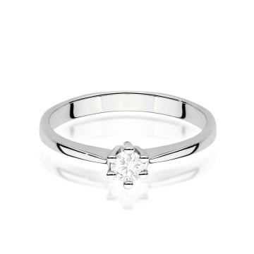 Inel Aur 14K cu Diamant de Laborator 0.20 ct - Img 10