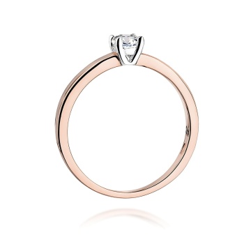 Inel Aur 14K cu Diamant de Laborator 0.25 ct - Img 6