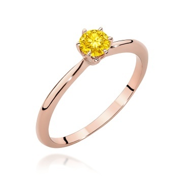Inel Aur 14K cu Diamant de Laborator 0.50 ct - Img 5
