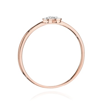 Inel Aur 14K cu Diamant Natural 0.02 ct - Img 7