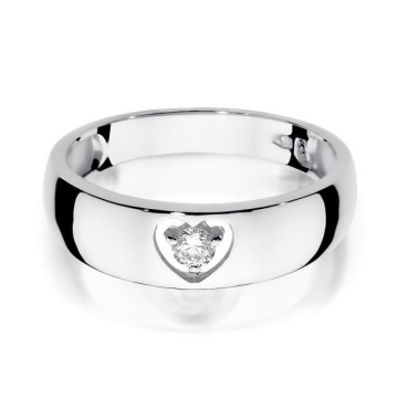 Inel Aur 14K cu Diamant Natural 0.10 ct - Img 5