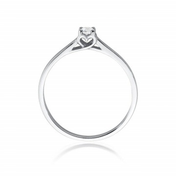 Inel Aur 14K cu Diamant Natural 0.12 ct - Img 6