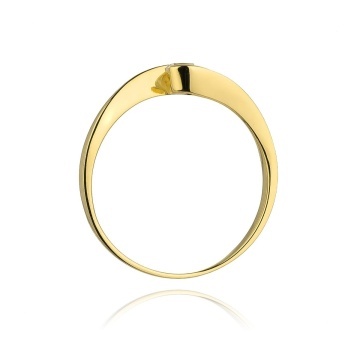 Inel Aur 14K cu Diamant Natural 0.13 ct - Img 3
