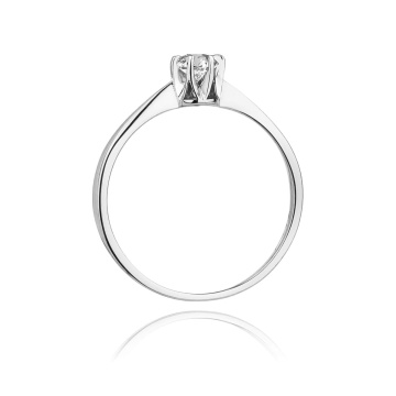 Inel Aur 14K cu Diamant Natural 0.20 ct - Img 11