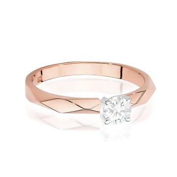 Inel Aur 14K cu Diamant Natural 0.25 ct - Img 6