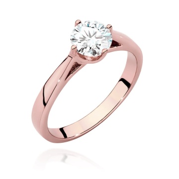 Inel Aur 14K cu Diamant Natural 0.70 ct - Img 6