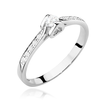 Inel Aur 14K cu Diamante de Laborator 0.15 ct - Img 9