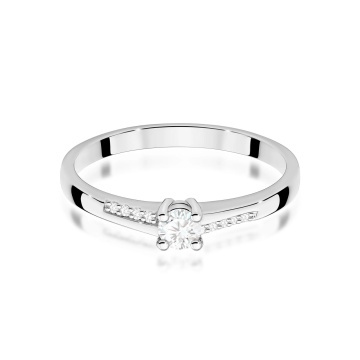 Inel Aur 14K cu Diamante de Laborator 0.19 ct - Img 10