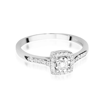 Inel Aur 14K cu Diamante de Laborator 0.21 ct - Img 9