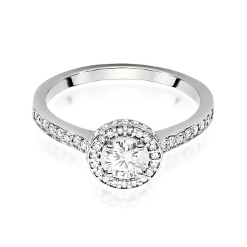 Inel Aur 14K cu Diamante de Laborator 0.87 ct - Img 5