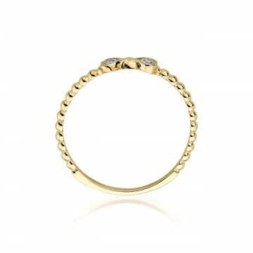 Inel Aur 14K cu Diamante Naturale 0.03 ct - Img 3