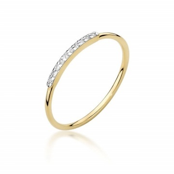 Inel Aur 14K cu Diamante Naturale 0.05 ct
