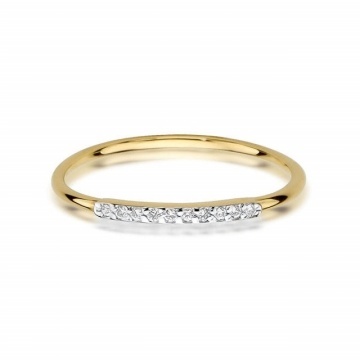 Inel Aur 14K cu Diamante Naturale 0.05 ct - Img 2