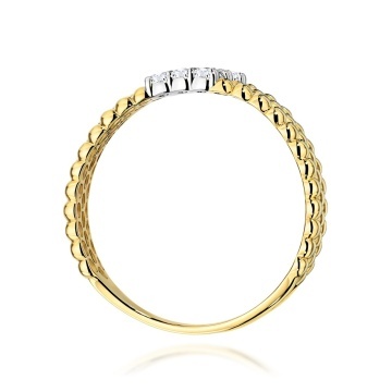 Inel Aur 14K cu Diamante Naturale 0.13 ct - Img 3