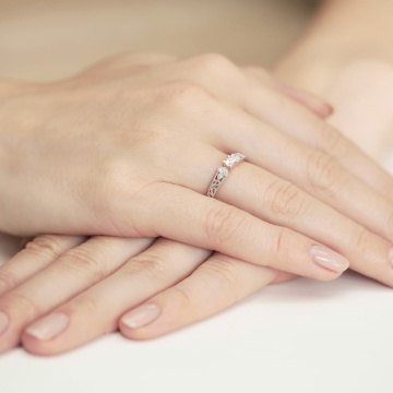 Inel Aur 14K cu Diamante Naturale 0.13 ct - Img 11