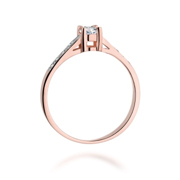 Inel Aur 14K cu Diamante Naturale 0.19 ct - Img 10