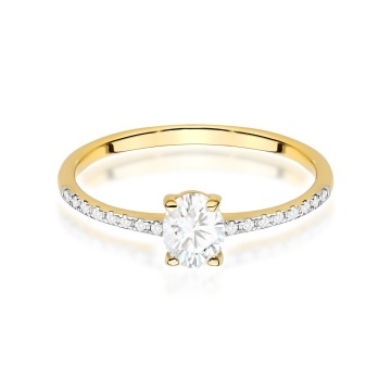 Inel Aur 14K cu Diamante Naturale 0.38 ct - Img 4