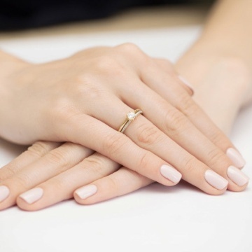 Inel Aur 14K cu Diamante Naturale 0.40 ct - Img 4