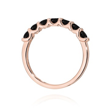Inel Aur 14K cu Diamante Naturale Negre 0.84 ct - Img 7