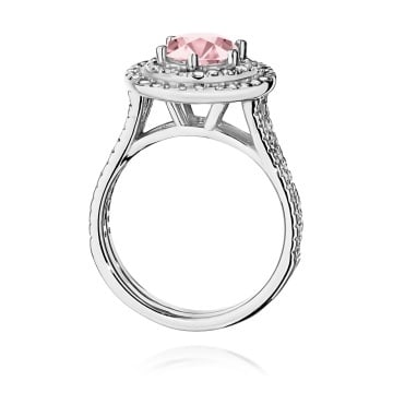 Inel Aur 14K cu Diamante Roz de Laborator 1.63 ct - Img 11