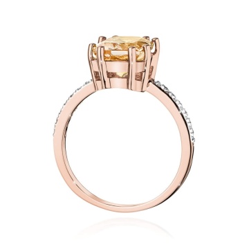 Inel Aur 14K cu Morganit 2.80 ct si Diamante Naturale 0.07 ct - Img 9