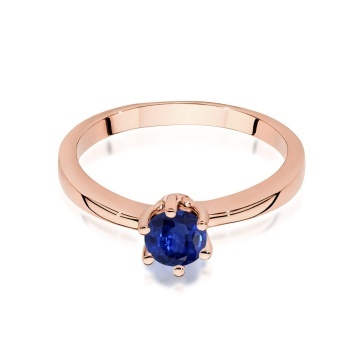 Inel Aur 14K cu Safir 0.50 ct - Img 6
