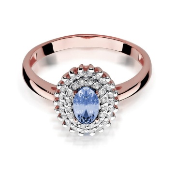 Inel Aur 14K cu Tanzanit 0.40 ct si Diamante Naturale 0.20 ct - Img 9