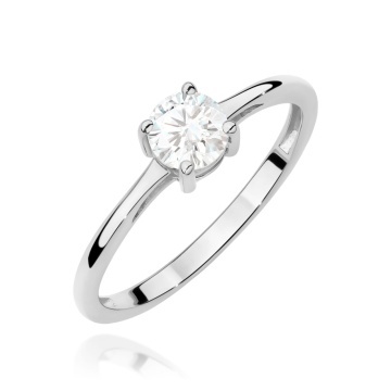 Inel Aur 14K cu White Sapphire 0.60 ct - Img 9