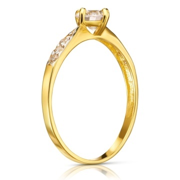 Inel Aur 8K cu Zirconiu Only One 3.1545 - Img 2