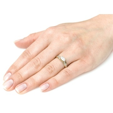 Inel Aur 8K Elegant Cu Zirconii - Design Rafinat - Img 2