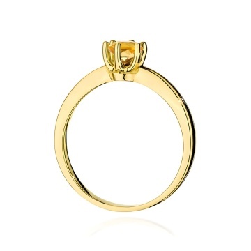 Inel Aur 9K cu Citrin 0.50 ct - Img 3