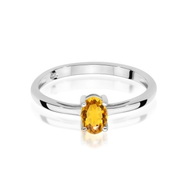 Inel Aur 9K cu Citrin 0.60 ct - Img 6