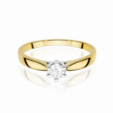 Inel Aur 9K cu Diamant de Laborator 0.30 ct - Img 2