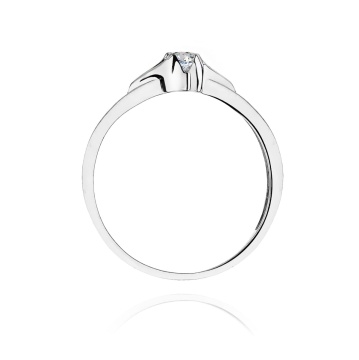 Inel Aur 9K cu Diamant Natural 0.12 ct - Img 7