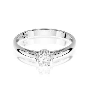 Inel Aur 9K cu Diamant Natural 0.15 ct - Img 6