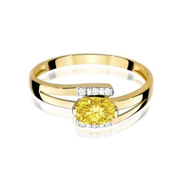 Inel Aur 9K cu Diamante de Laborator 0.55 ct - Img 2