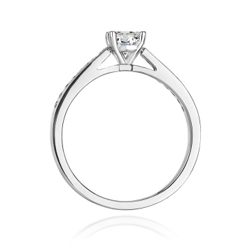 Inel Aur 9K cu Diamante de Laborator 0.62 ct - Img 9