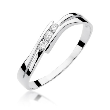Inel Aur 9K cu Diamante Naturale 0.12 ct - Img 5