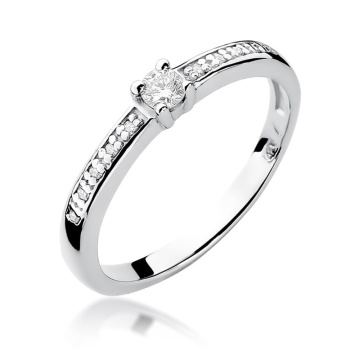 Inel Aur 9K cu Diamante Naturale 0.13 ct - Img 5