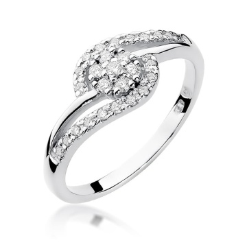 Inel Aur 9K cu Diamante Naturale 0.17 ct - Img 5