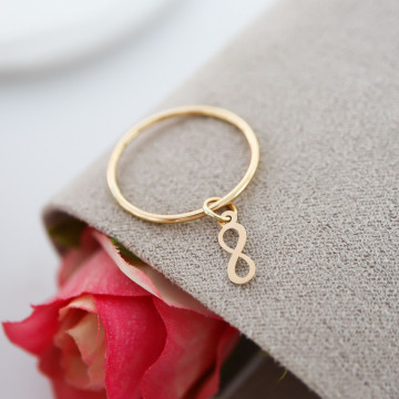 Inel Infinity din Aur 14k - Img 4
