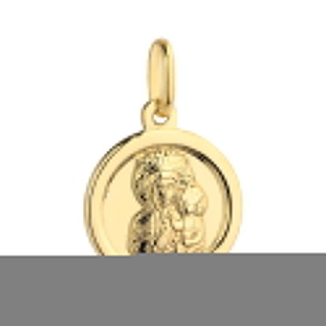 Medalion Aur 14k cu Fecioara Maria si Iisus Hristos - Img 2