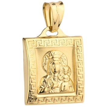Medalion Elegant Aur 14K Maica Domnului - Img 2