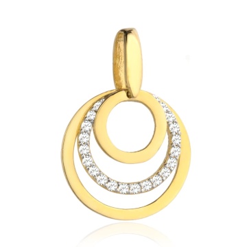 Pandantiv Aur 14k cu Cerculete si Zirconii - Img 4