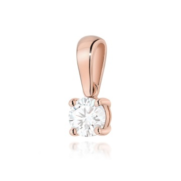 Pandantiv Aur 14K cu Diamant de Laborator 0.70 ct - Img 5