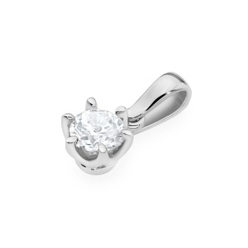 Pandantiv Aur 14K cu Diamant de Laborator 0.70 ct - Img 7