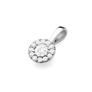 Pandantiv Aur 14K cu Diamante de Laborator 0.22 ct - Img 6