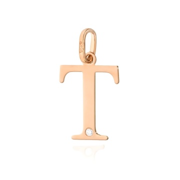 Pandantiv Aur 14K cu Diamante Naturale 0.01 ct